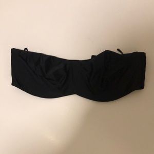 NWOT black minimizer strapless bra